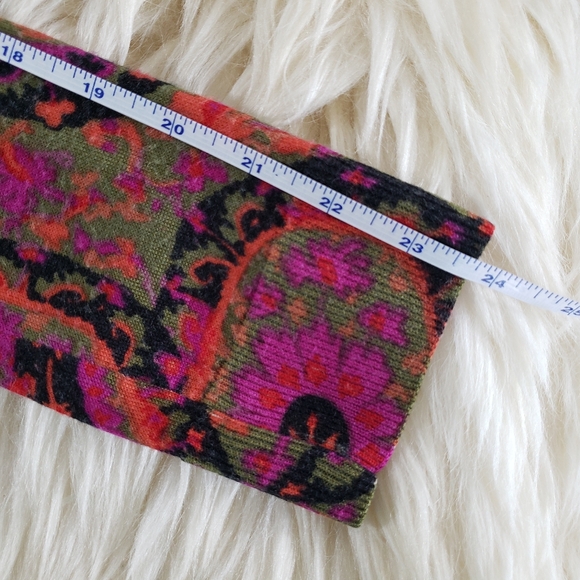 EUC Talbots Cardigan Knit Lightweight Merino Wool Paisley Printed Size S - Picture 10 of 10